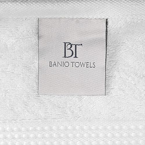 Miniatura 9 de Banio 2 toallas de baño, 2 toallas de mano y 2 toallas pequeñas, toallas de 100% algodón turco, de secado rápido, para baño, invitados, bañera de