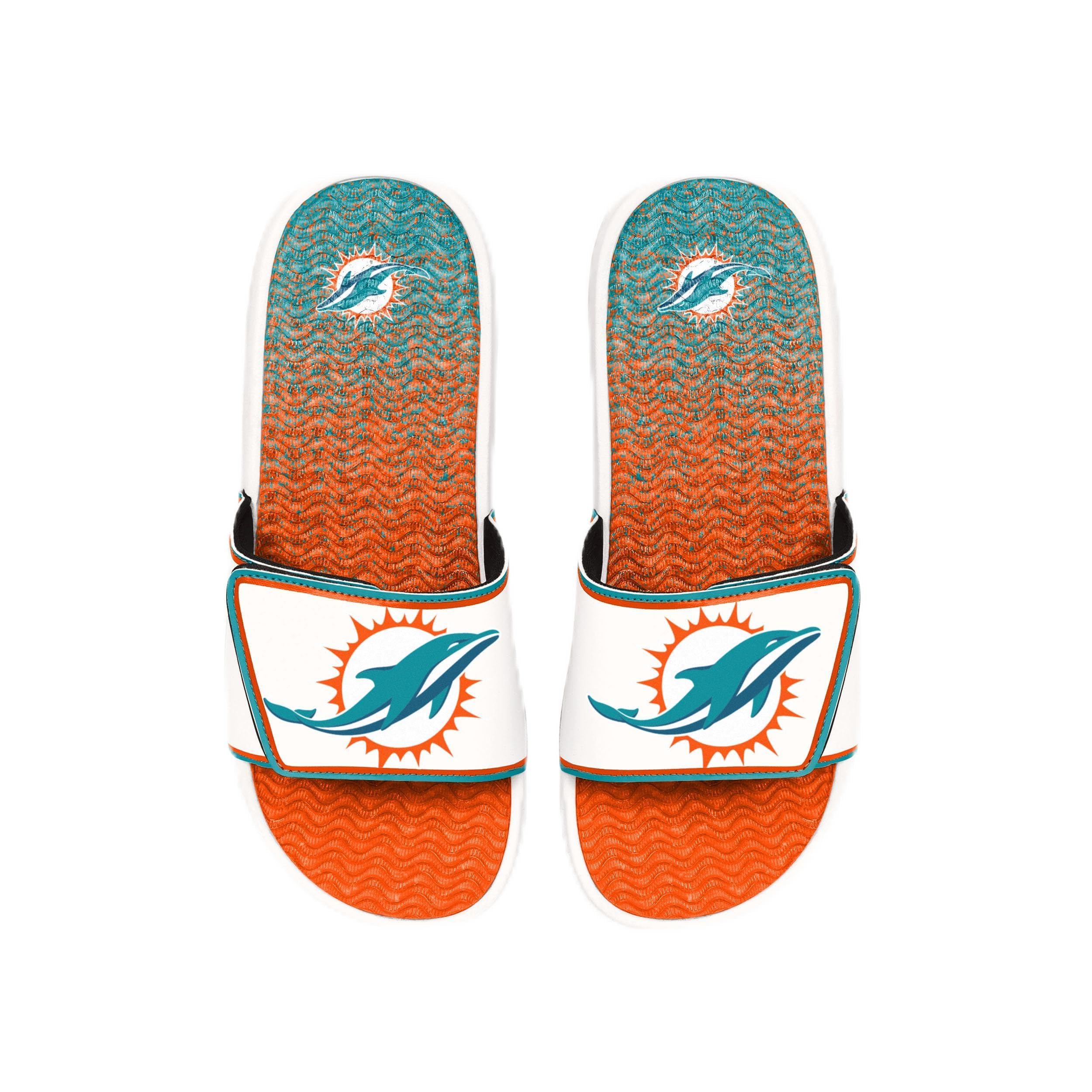 FOCO mens Nfl Primary Team Logo Gradient Gel Slide Sandals