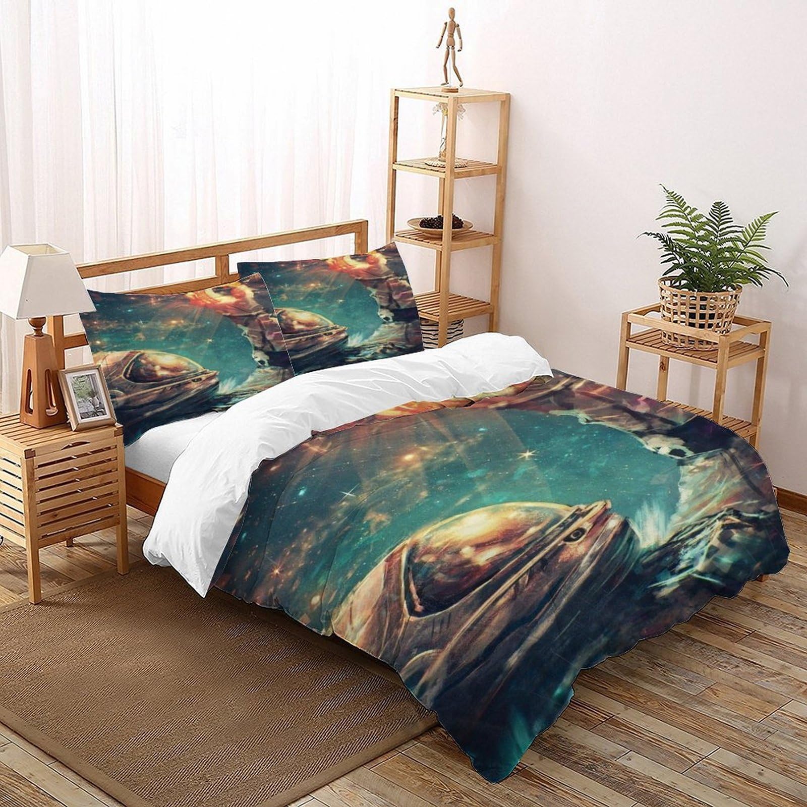 Housse de couette starry sky theme 3 pièc