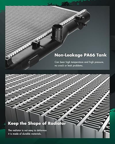 Vista 980 de SCITOO Reemplazo completo del radiador de aluminio para 1993-1998 para Toyota para T100 2.7L 3.0L 3.4L 2090 Radiador