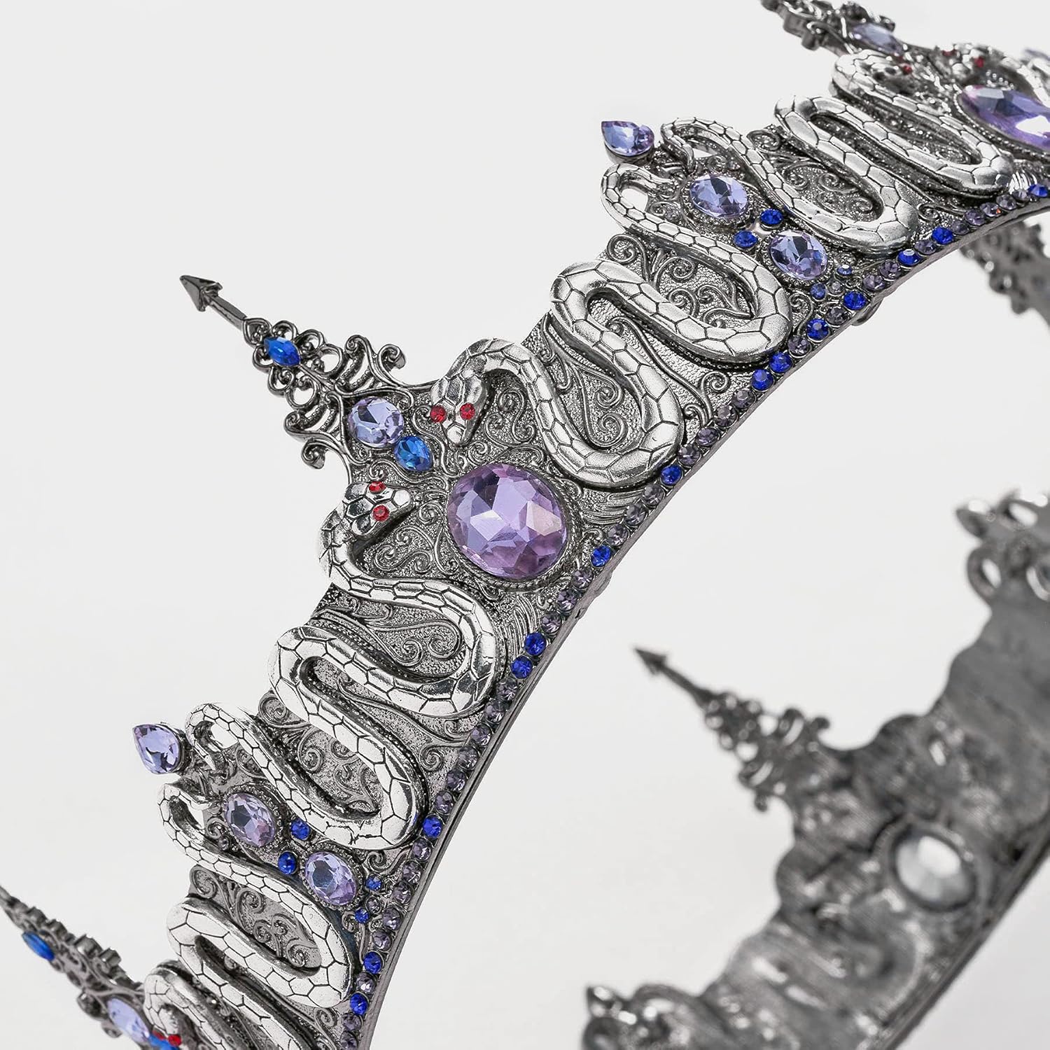 SWEETV King Crown for Men, Antique Silver Snake Mens Tiara Crown, Medieval Diadem, Costume Accessories for Cosplay Party Prom, Halloween Decorations : Beauty & Personal Care