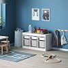 IKEA Storage Combination TROFAST, 99x44x56 cm, White/Grey, Engineered Wood