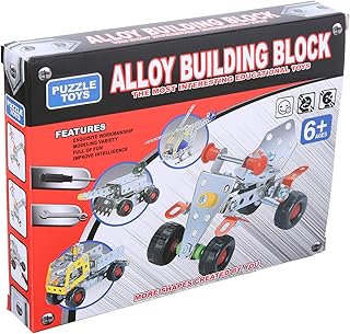 Bike Alloy Building Block Toy For Kids - Multi Color