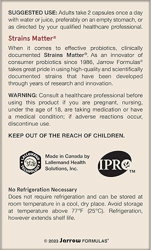 Miniatura 9 de Jarrow Formulas Jarro-Dophilus EPS Probióticos 10 mil millones de UFC, suplemento dietético para apoyo del tracto intestinal, suplementos de salud