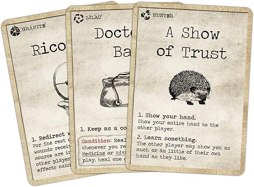 Miniatura 5 de Mantis Falls Juego de mesa | Juego de cartas de estrategia de traidor oculto para 2 a 3 jugadores | A veces juego de aventura cooperativa para