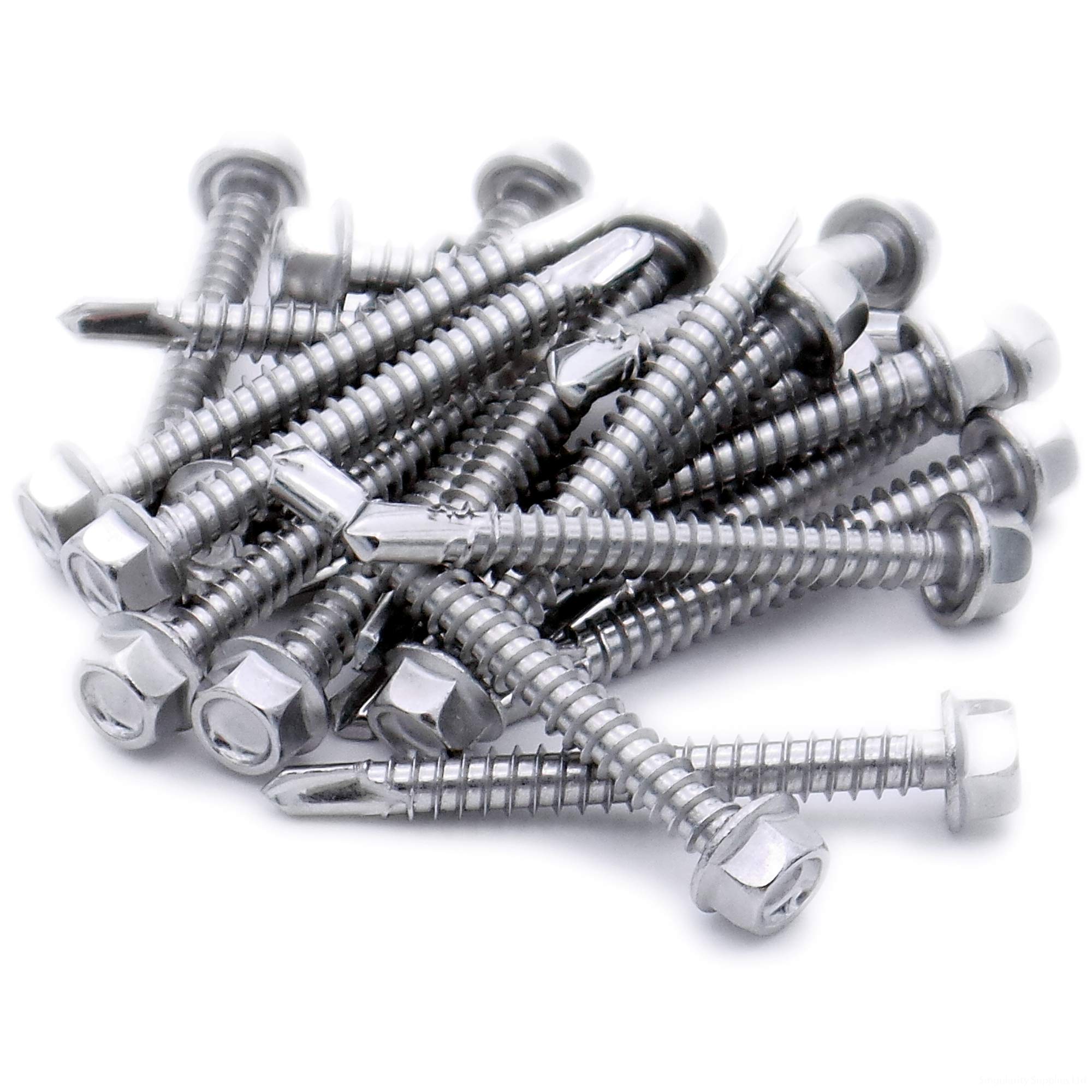 Singularity Supplies No.8 X 1.3 (4.2Mm X 32Mm) Hex Self-Drilling Screw (Flanged) - Stainless Steel (A2) (Pack Of 20)