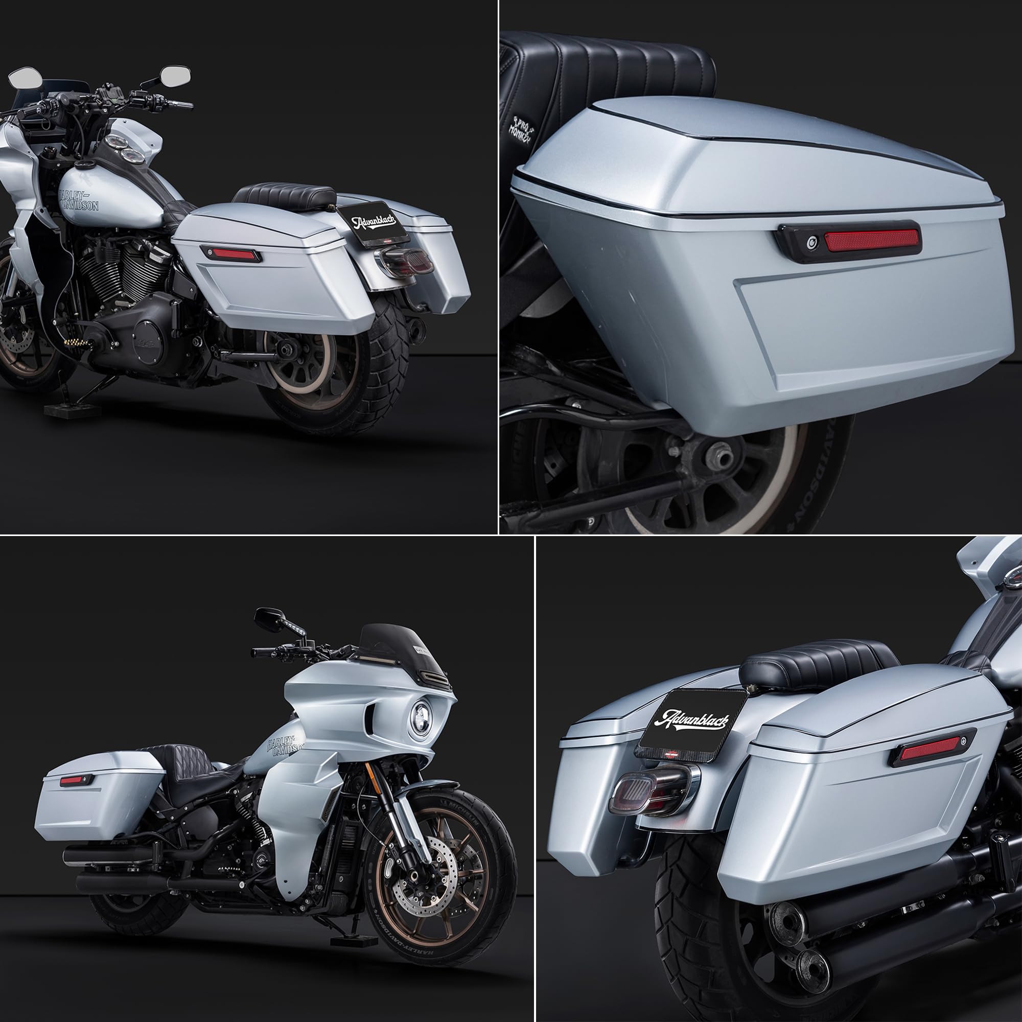 Amazon.com: Advanblack Low Rider Saddle Bags Performance Bagger