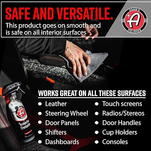 Miniatura 3 de Adam's Polishes Interior Detailer galón (pepino aloe)  Limpiador total de interiores del automóvil, protector y aderezo  Limpiador multiusos y