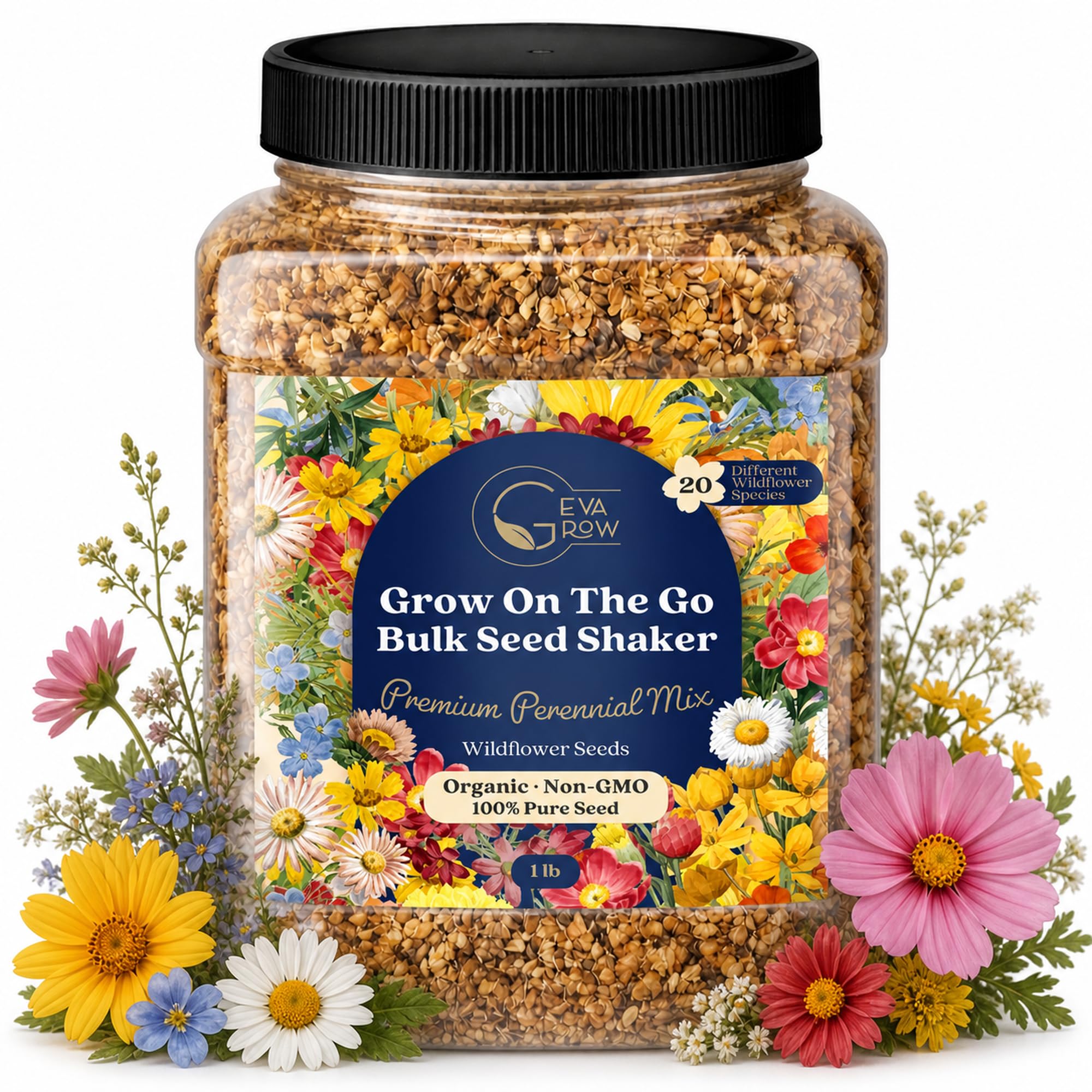 GevaGrow Perennial Wildflower Seed Shaker