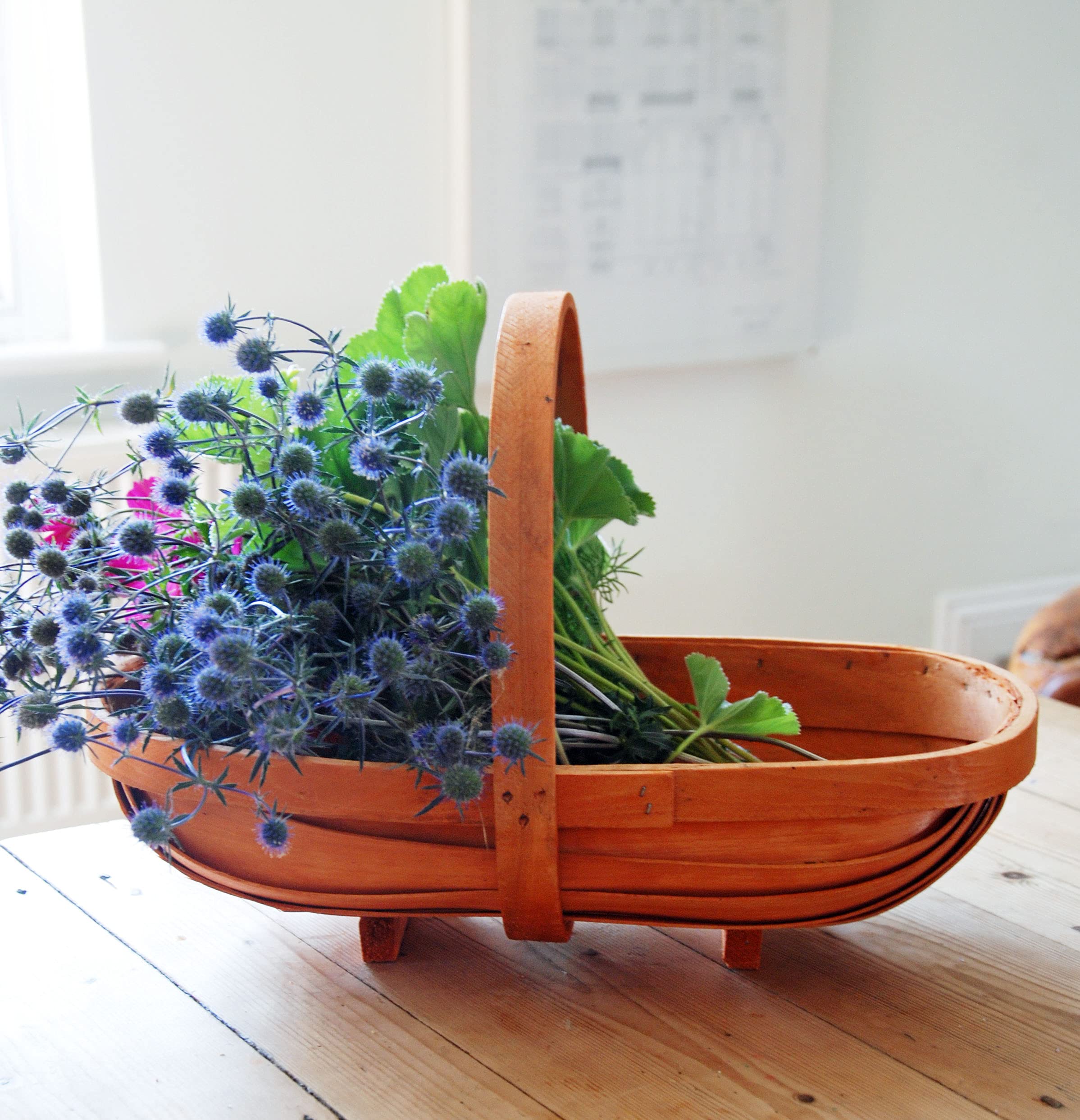 Bluebell Yard Natural Wood Small Split Wood Walsingham Flower Garden Trug