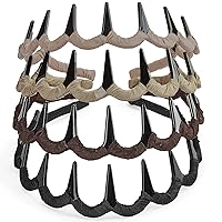 Vista 11 de 4 piezas - Diadema multicolor con dientes de resina protectora - Diadema con peine - Accesorios para el cabello de Beauty hair (Multicolor-No.9)