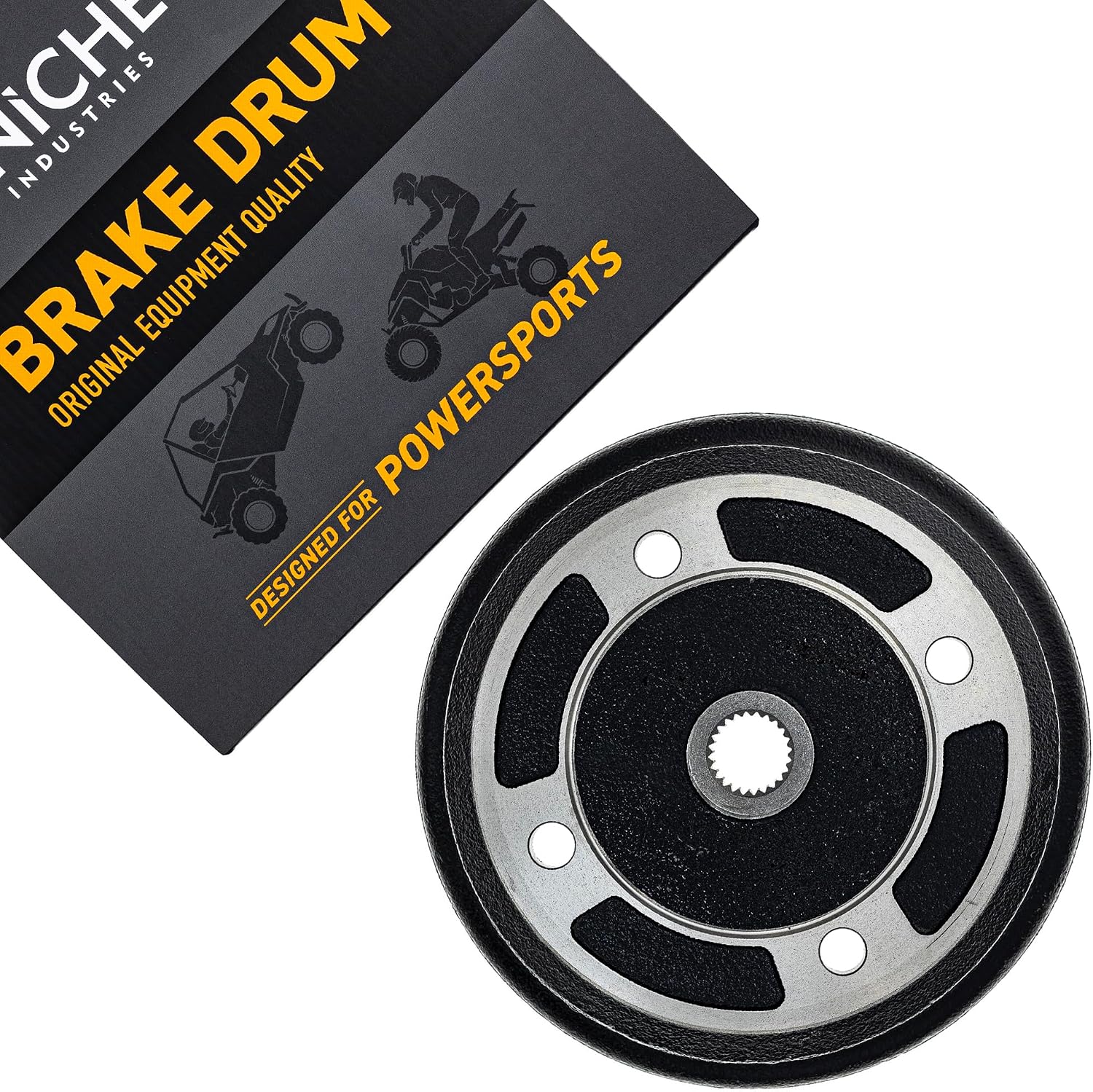 NICHE Brake Drum for Kawasaki Mule 3010 4010 4000 3000 41038-0034 41038-1345 (Front)