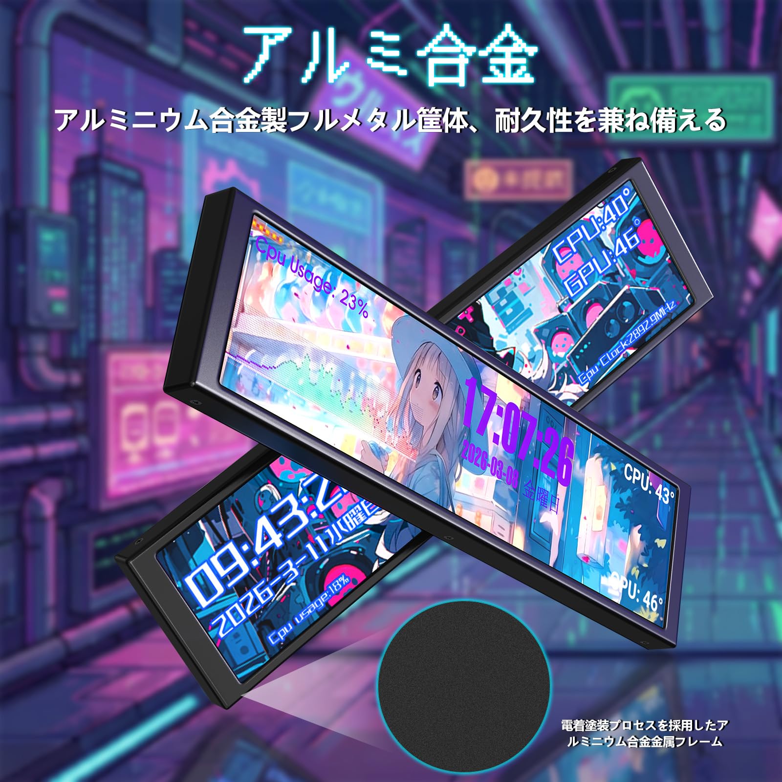 Amazon.co.jp: A.JAZZ AKP02 DIY ミニモニター 9.2インチLCD 多機能