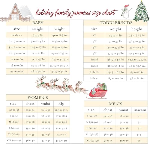 Miniatura 5 de Burt's Bees Baby Conjuntos de pijamas de Navidad familiares a juego, pijamas de algodón orgánico para niños, niños pequeños, mujeres y adultos