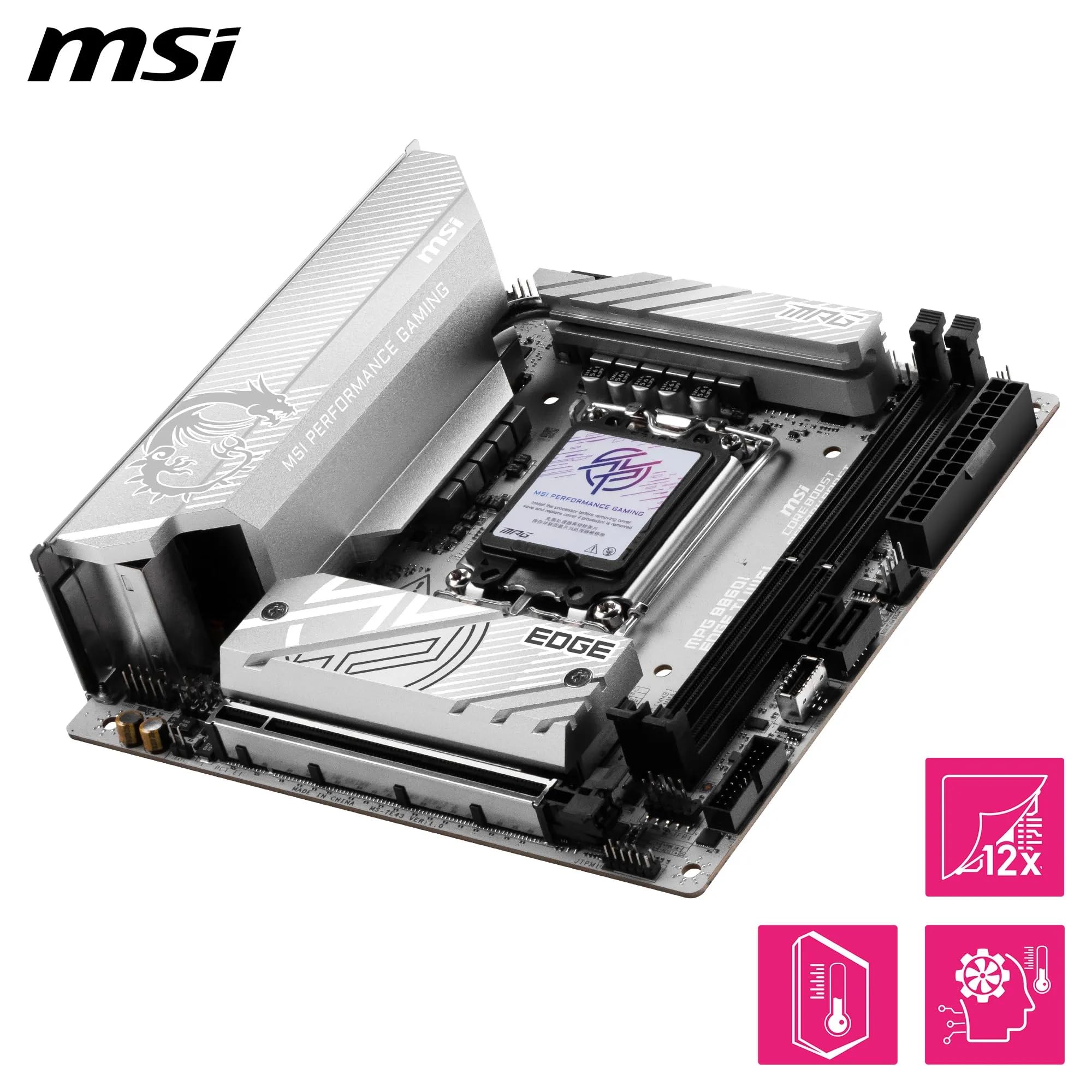 Amazon.com: MSI MPG B860I Edge TI WiFi Motherboard, Mini-ITX