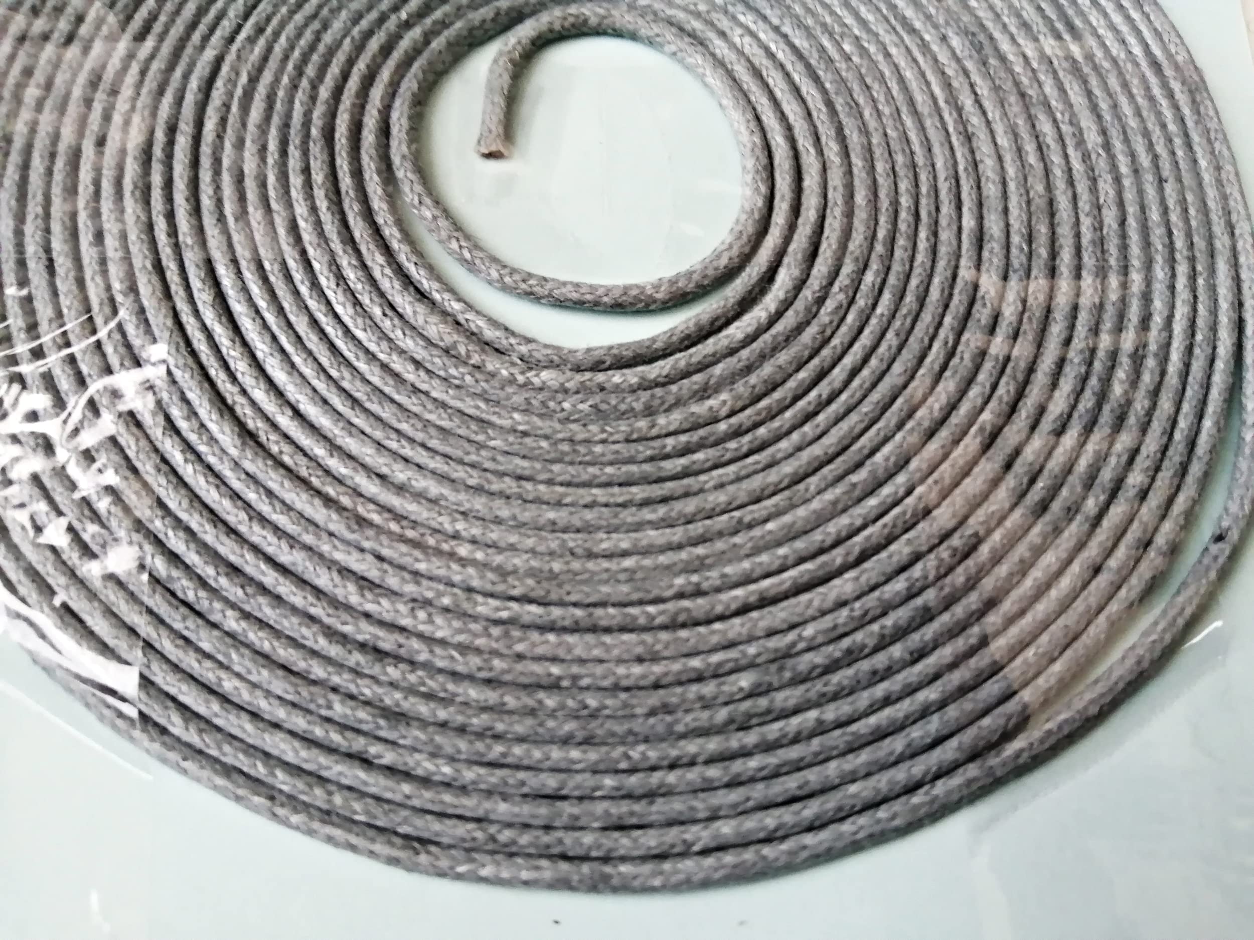 2mm Waxed Cotton Cord 3m Craft Jewellery Bracelet Making (Grey)