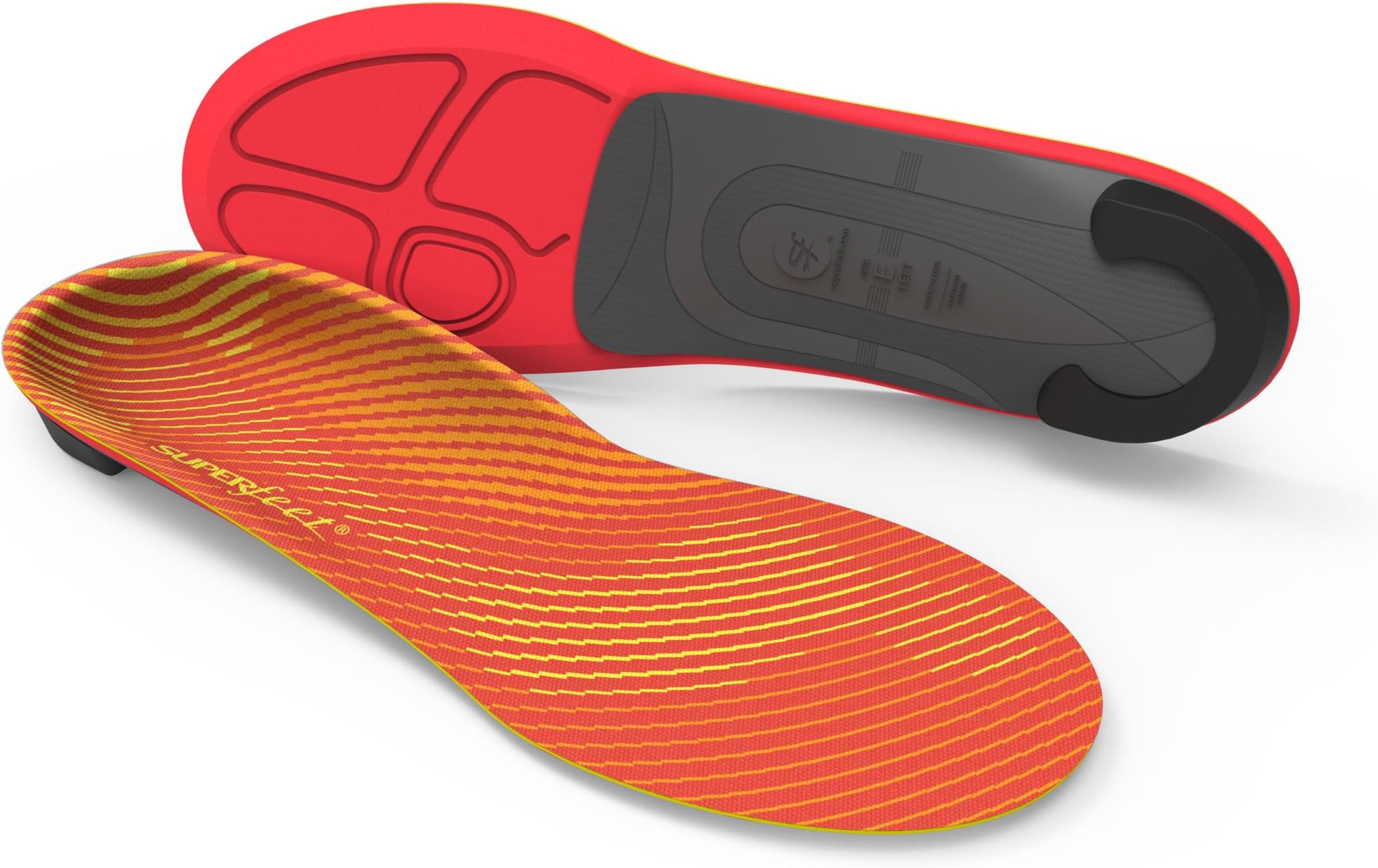 Run Pain Relief Insoles for Plantar Fasciitis Relief & Runners with All Arch Heights Support & EVOLyte® Carbon Fiber - 9.5-11 Men / 10.5-12 Women
