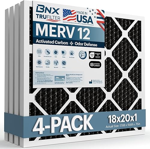 Miniatura 256 de BNX TruFilter - Filtro de aire 14 x 25 x 1 MERV 8, electrostático plisado para defensa contra polvo y mascotas, para aire acondicionado, HVAC