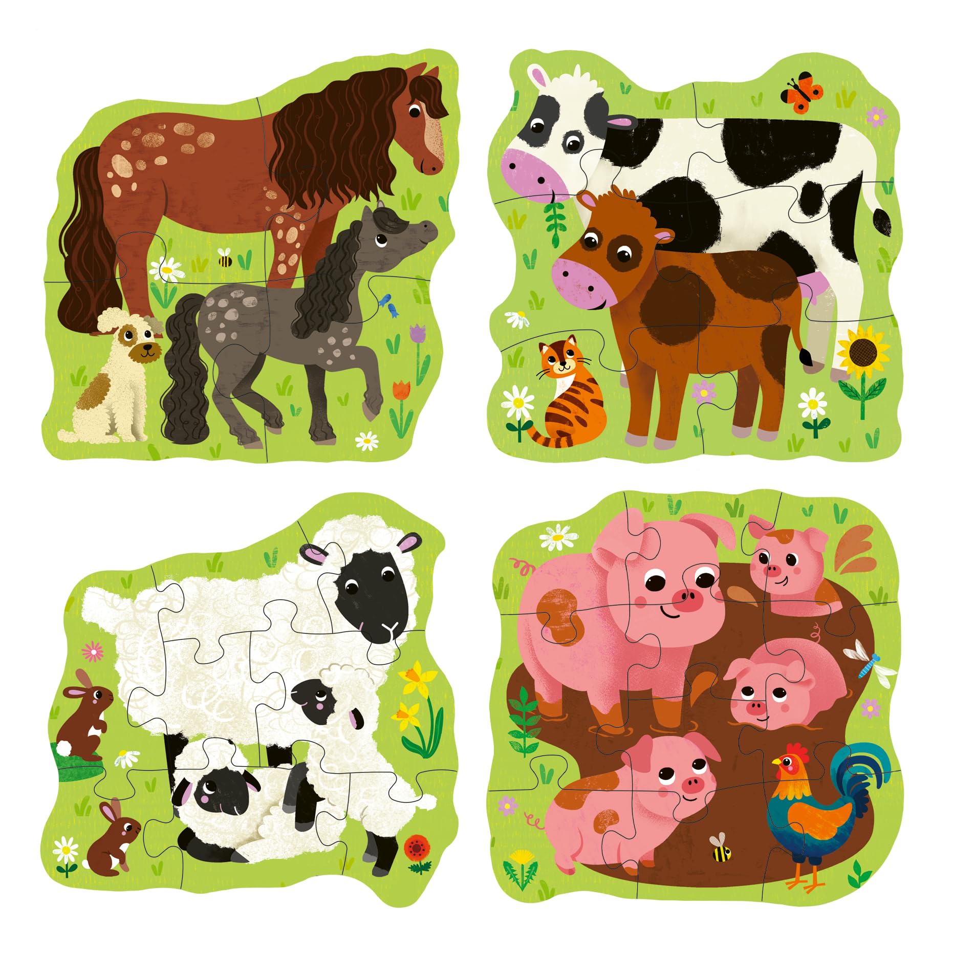 Ravensburger Puzzle Up Farm Animals - Jigsaws for Kids Age 2 Years (24 Months) - Educational Toddler Toys - 4, 6, 8, 10 Pieces - Image 2