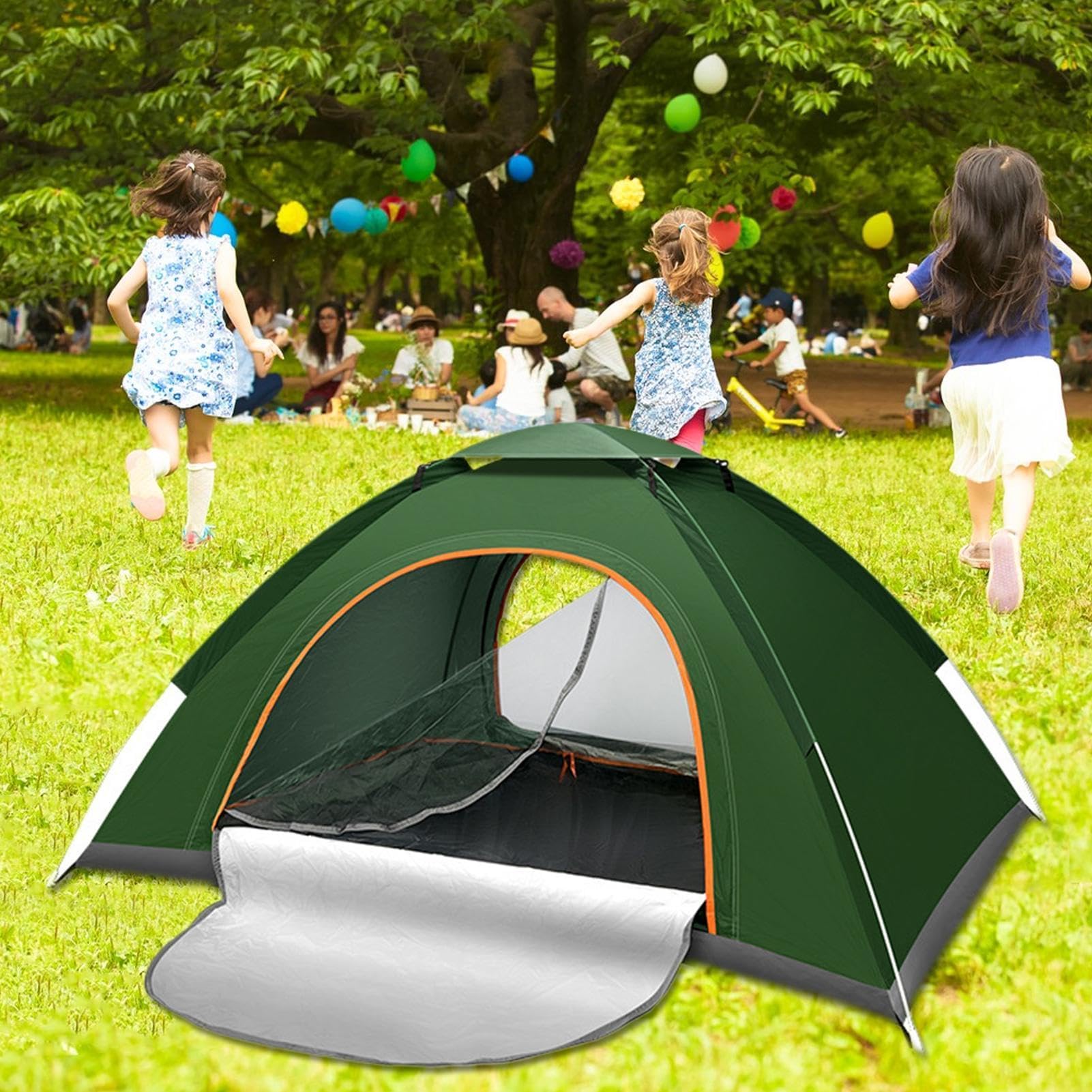 Cabina, impermeabile, traspirante, immediatamente montabile e trasportabile, robusta cabina familiare per esterni, per picnic, viaggi su strada, pesca, caccia, arrampicata, montagna, lago e