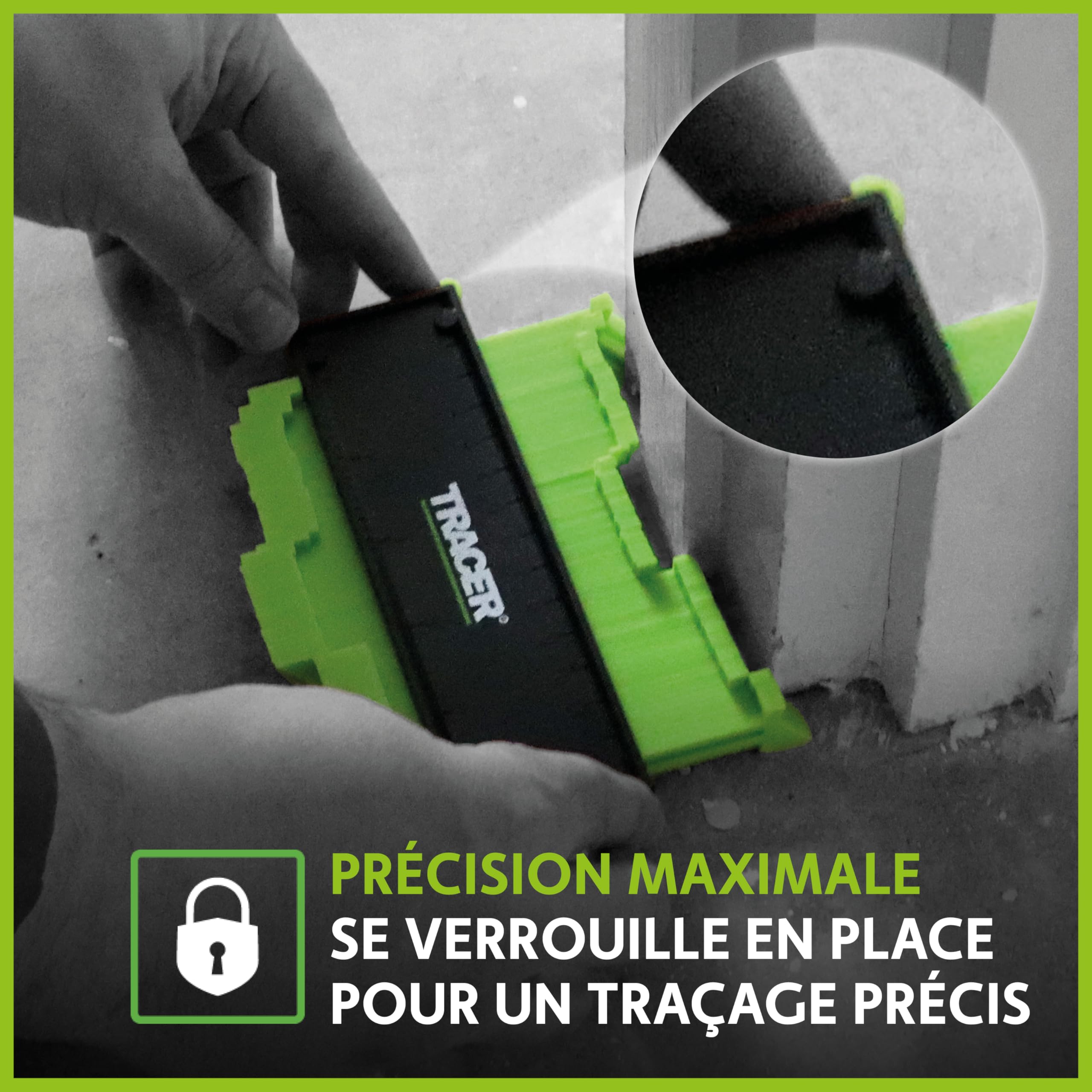 TRACER Jauge de contour 130 mm, jauge de marquage précise