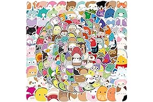 200 Waterproof Aesthetic Cartoon Squishmallow Stickers Vinyl Art Decals for Laptops, Guitars,...