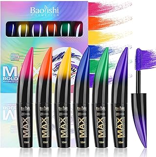 Joyeee Juego de rímel de 6 colores, máscara c...