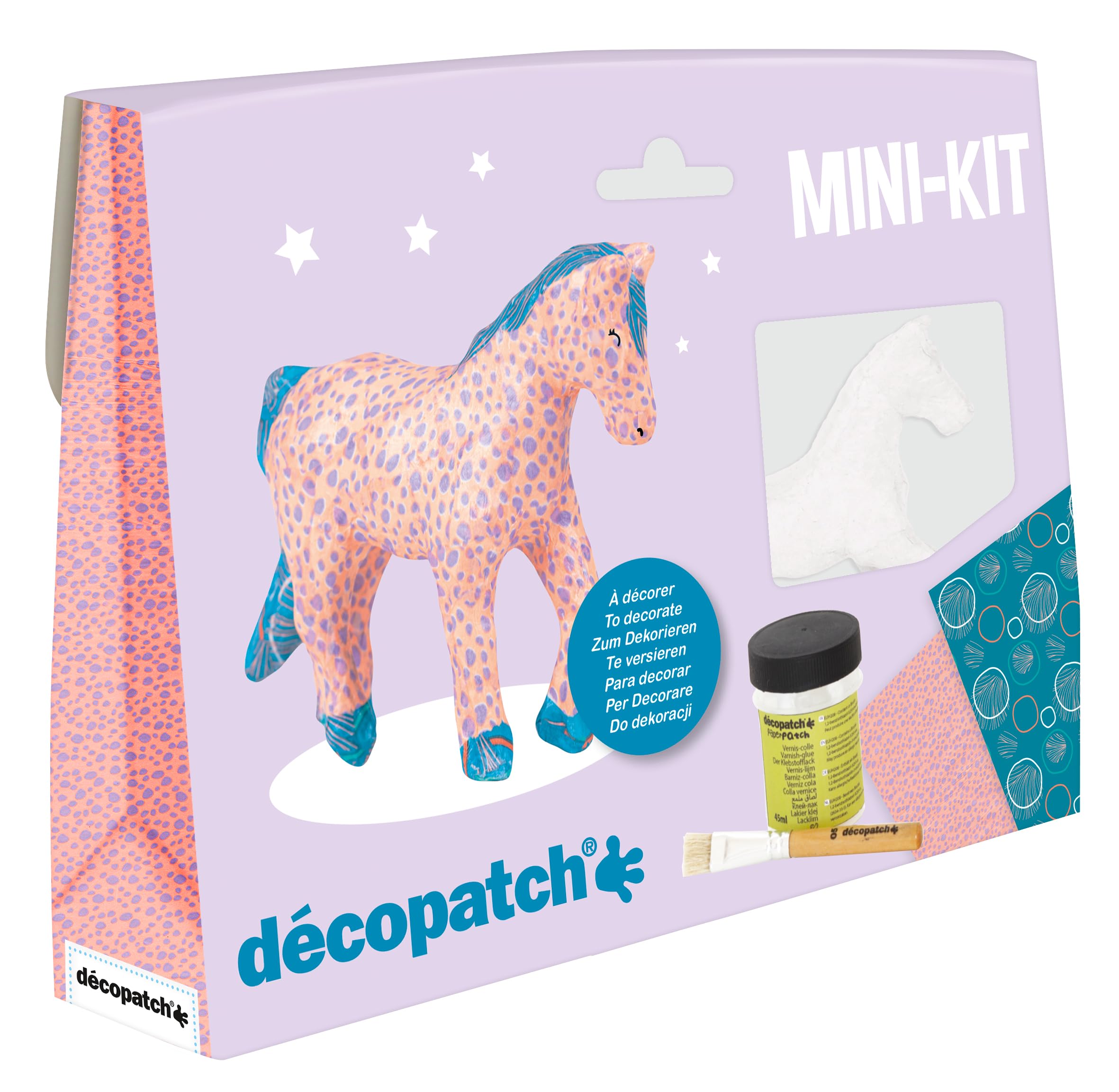 Décopatch KIT010O - Mini-kit créatif Animal - Cheval