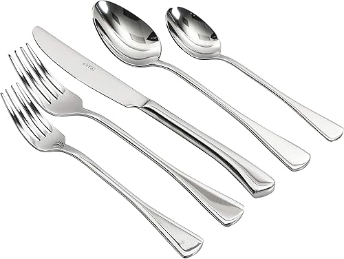 Miniatura 8 de Gibson Elite Ambassador - Juego de cubiertos de acero inoxidable, servicio para 4 (20 piezas)