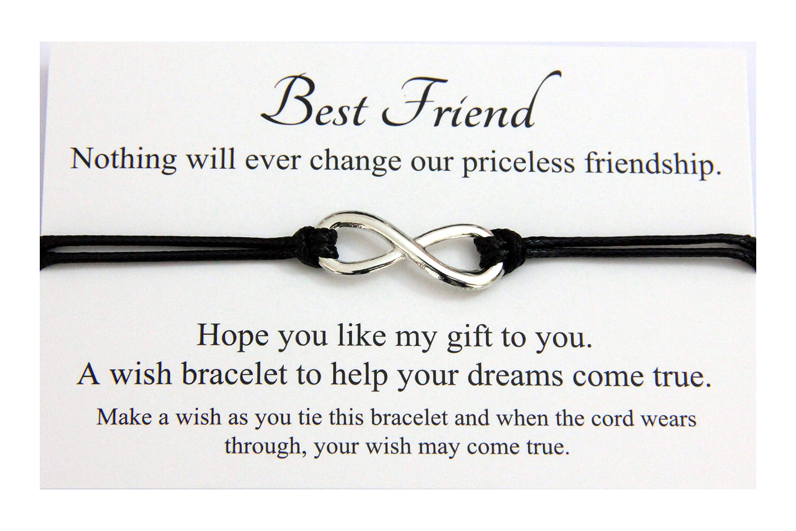 LucorBest Friends Gifts | Bestie Gifts | Friendship Gifts | Infinity Wish Bracelet | Graduation Gifts | Gifts for Friends