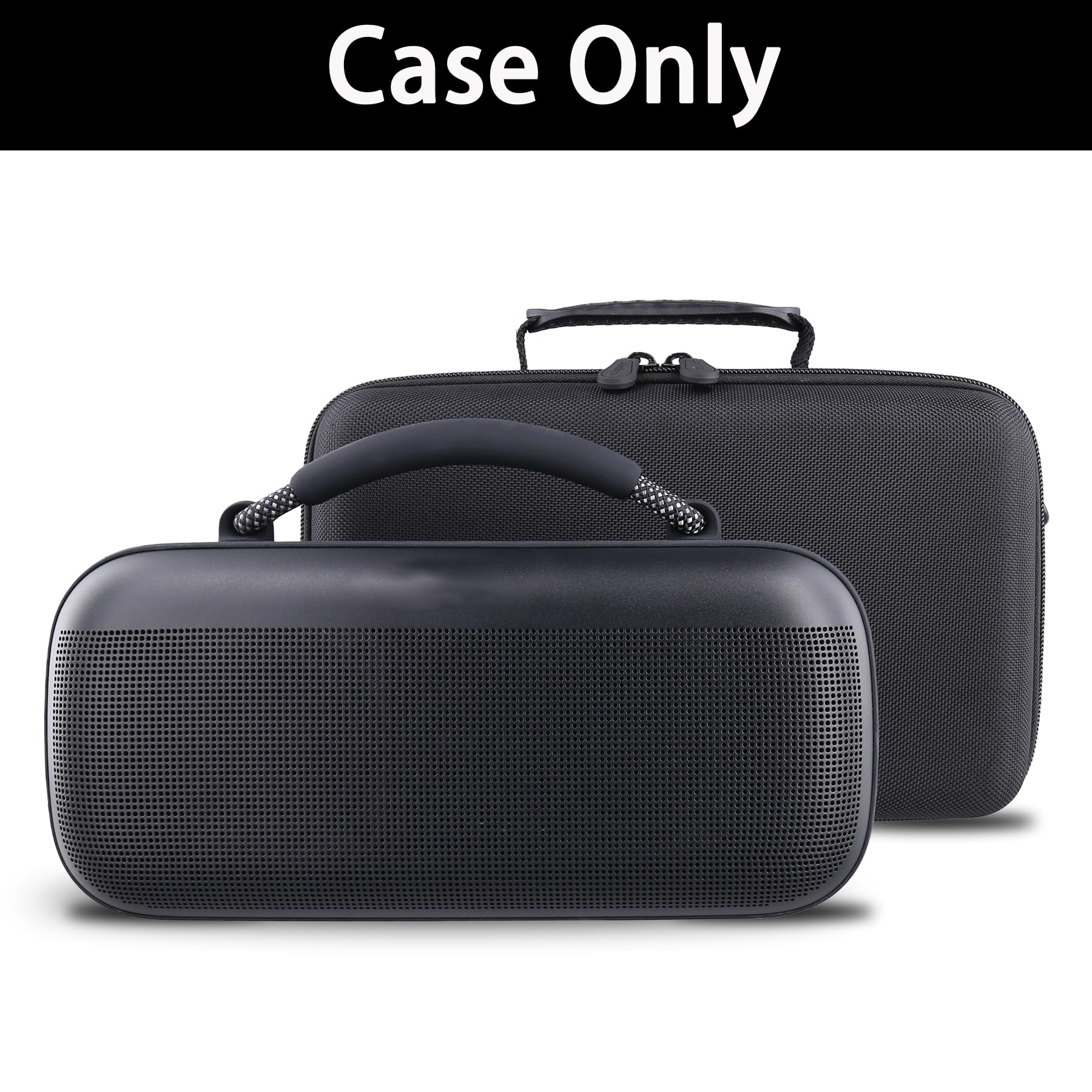 Aenllosi Twardy futerał kompatybilny z przenośnym głośnikiem Bose NEW SoundLink Max (tylko etui), Czarny, Nowoczesny