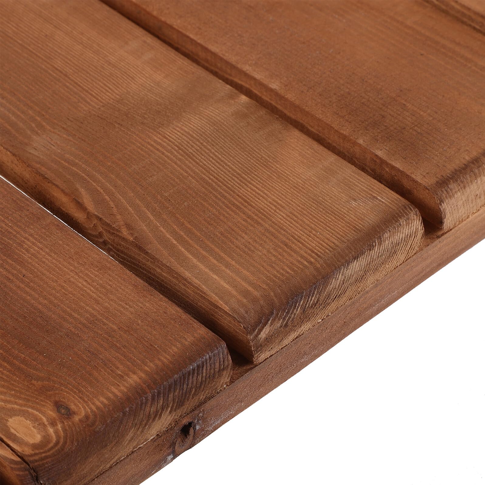 Toyvian Alfombra de Suelo para Bañera Antideslizante de Madera Maciza de Teca 30x50 Cm, Esterilla de Baño para Ducha y Sauna, Felpudo Resistente para Personas Mayores y Accesorio de Baño