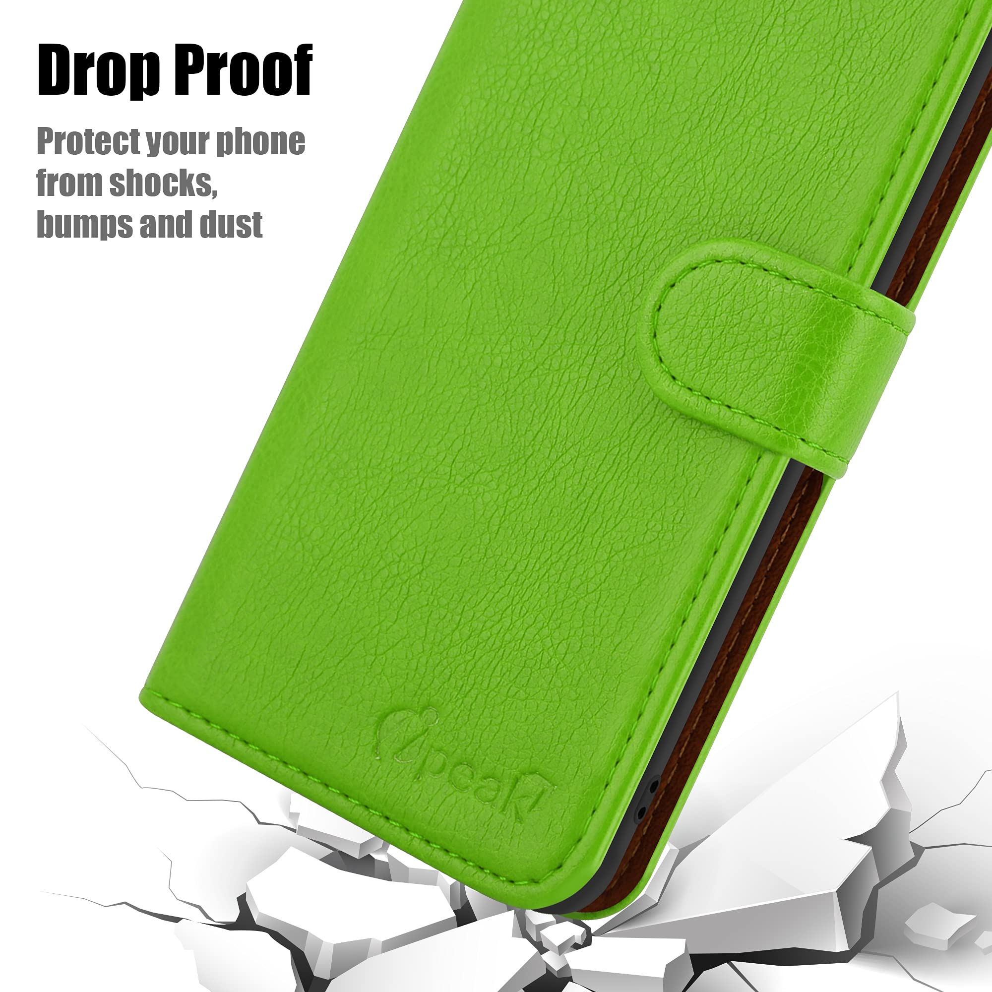 IPEAK Para Motorola Moto E7i Power Case (6.7'') Funda De Cuero Con