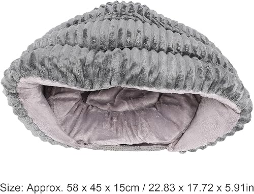 Miniatura 2 de Cama pequeña para perros y gatos, con manta con capucha, semicerrada, cómoda, suave, cálida, extraíble, fácil de limpiar, para mascotas