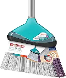 ​Bettanin - Vassoura Ideal Cantos Certa com Cabo, Cor Tiffany