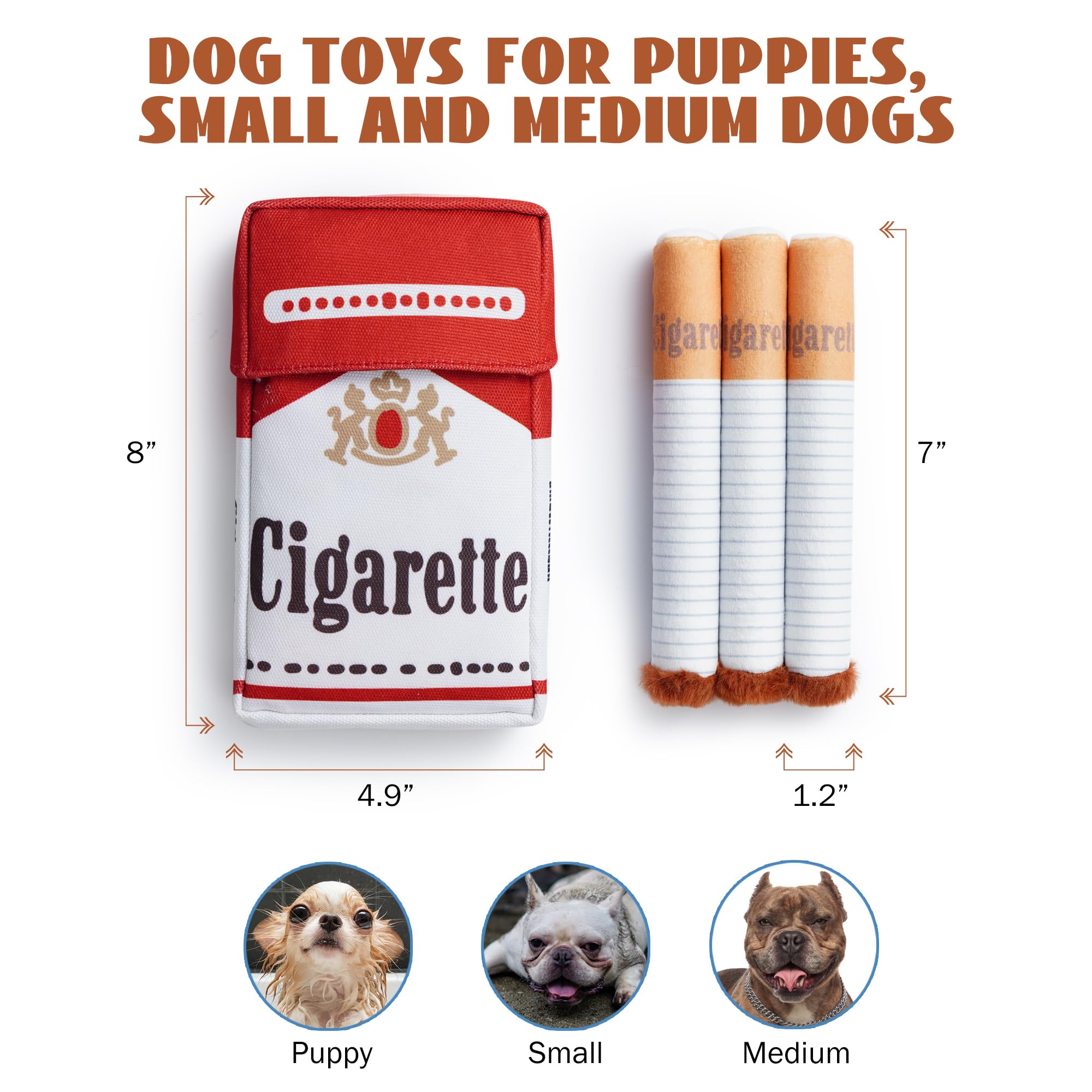 Divertidos juguetes chirriantes: accesorios interactivos para perros y niños sin relleno para entretenimiento, aburrimiento, alivio de la ansiedad, estimulación mental, juguetes para cachorros para