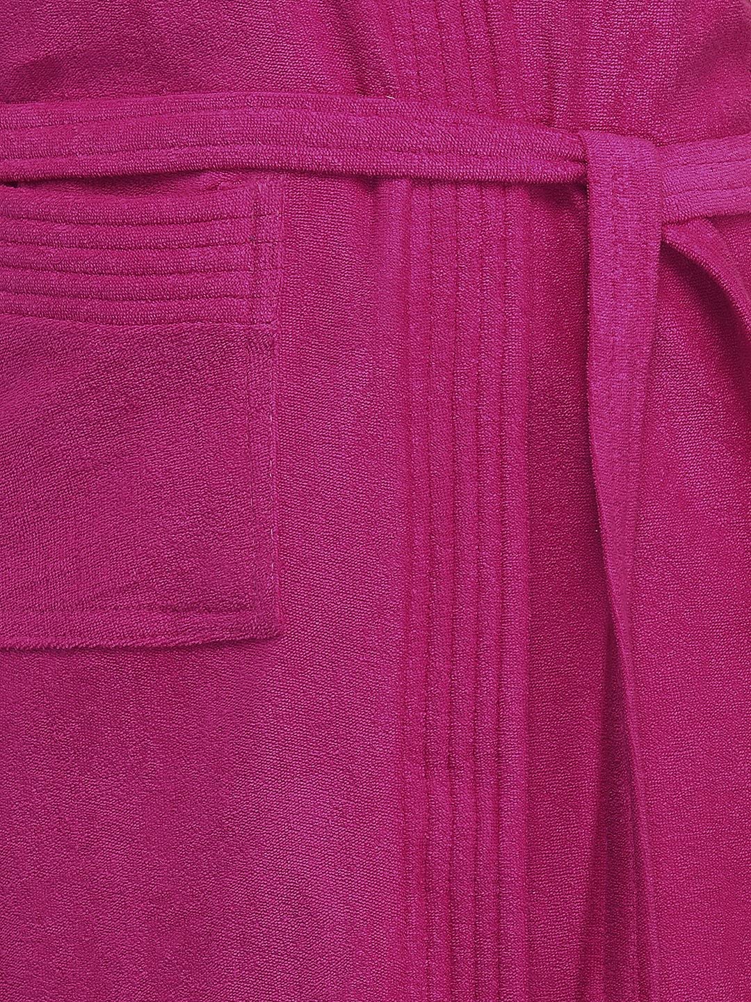 SAND DUNE Half Sleeve Soft Cotton Knee Length Bathrobe for Women & Girl (Rani) (XXXL) 3