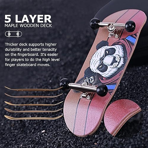 Miniatura 3 de BRAVORD Diapasón profesional completo de madera de 321.339in, 5 capas de arce con componentes mejorados (SK-Panda)