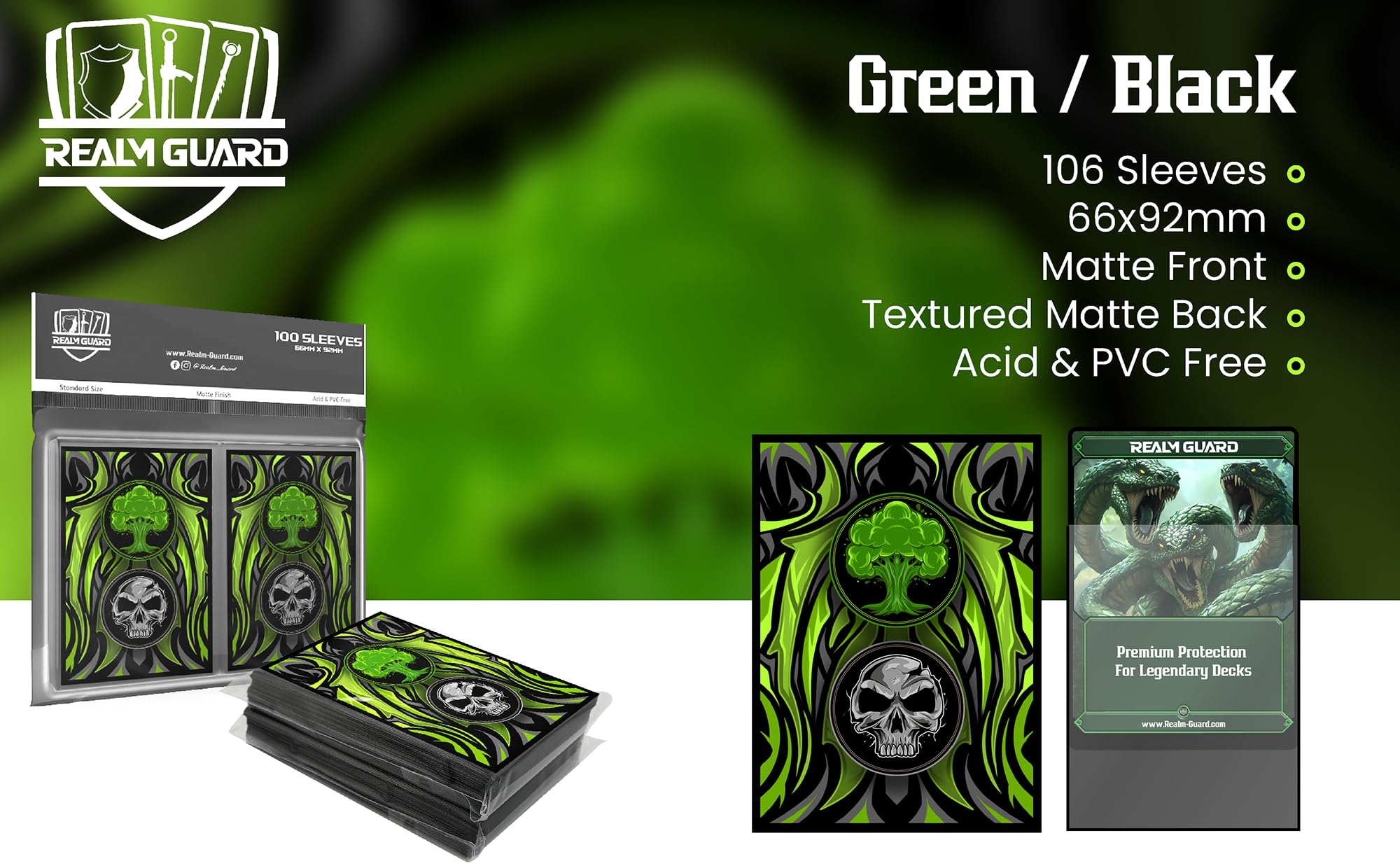 mtg green card sleeves Dragon Shield Every box has a label for your personal use Green MTG Card Sleeves 200