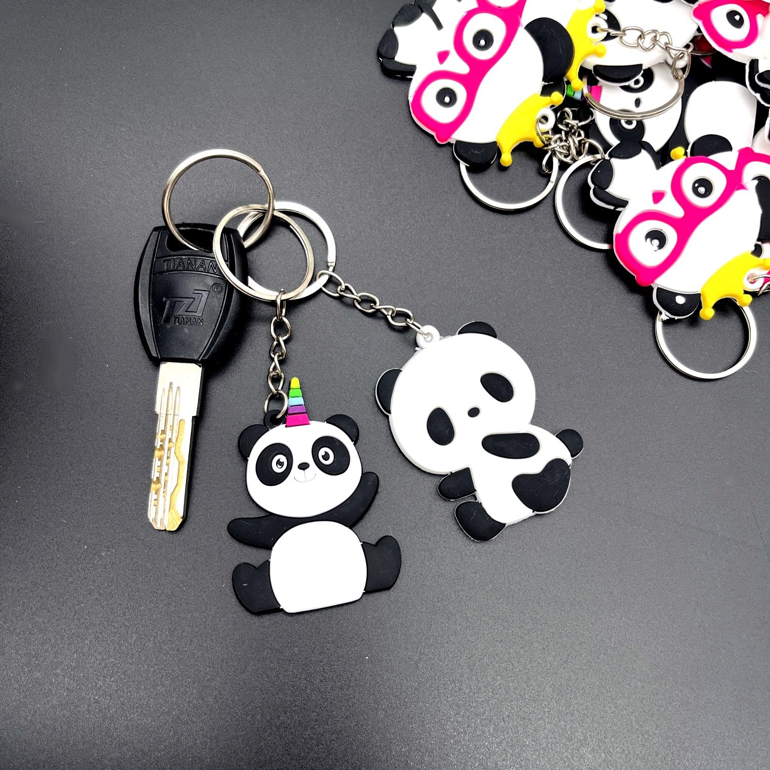 JZK Panda Llavero Cumpleaños Fiesta Accesorios