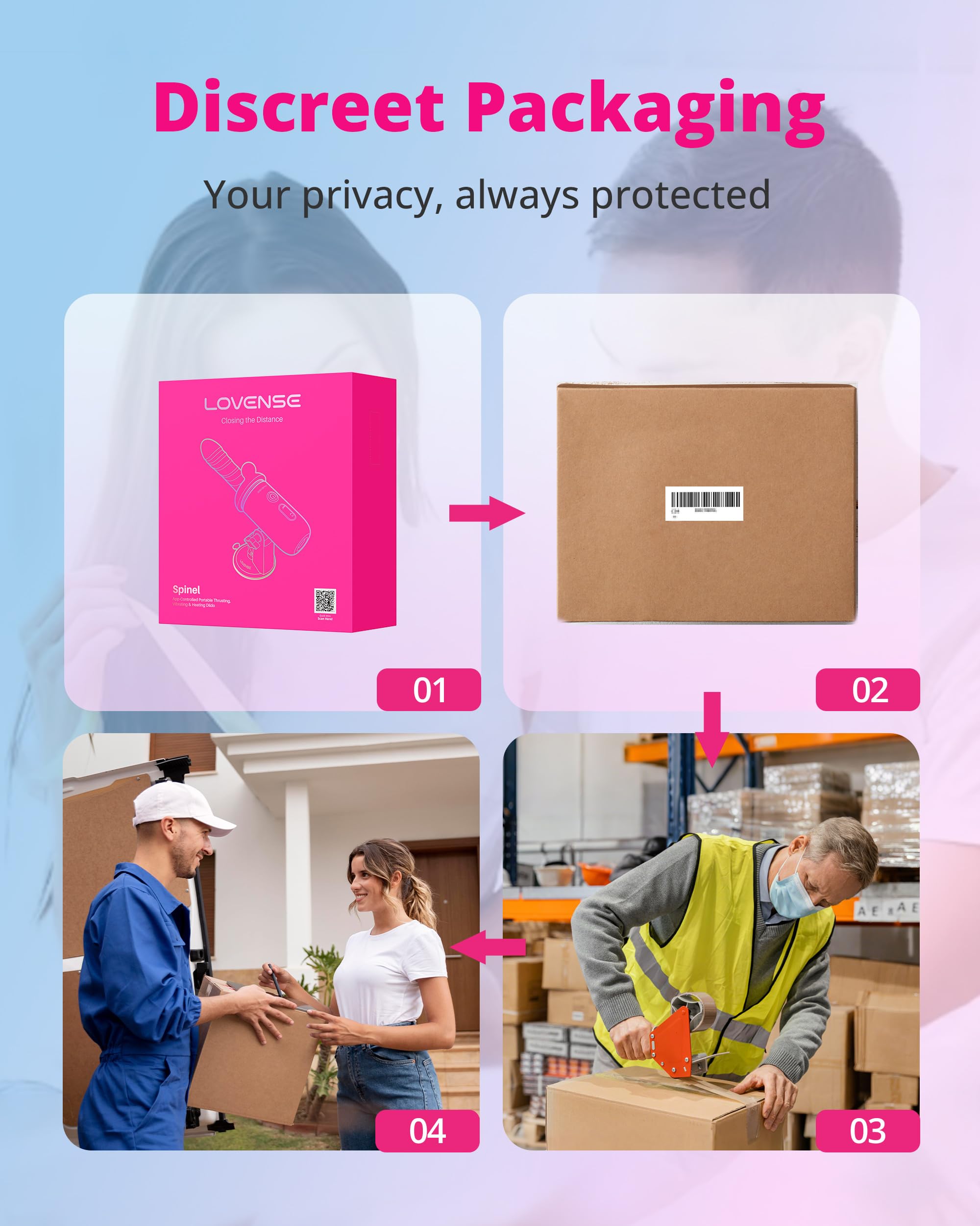 LOVENSE Spinel Thrusting Dildo, Vibrating & Heating Dildo