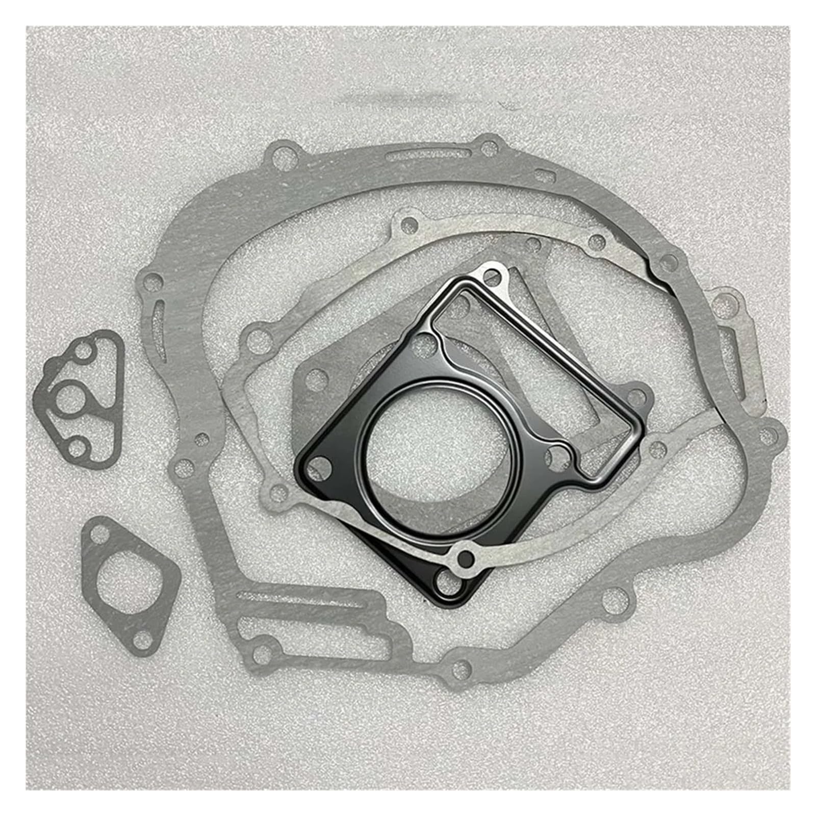 Guarnizione Carter Frizione, Adatto per Yamaha YBR125 YBR 125 Kit guarnizioni motore moto 1 set pastiglie cilindro scooter completo parti di tenuta(A)