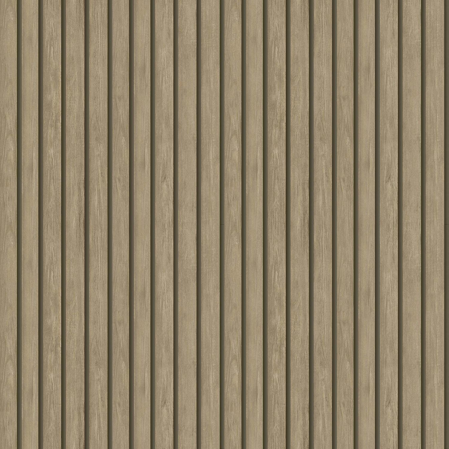 Yöl Light Oak-Sample ** Sample Wood Slat Light Oak Wallpaper