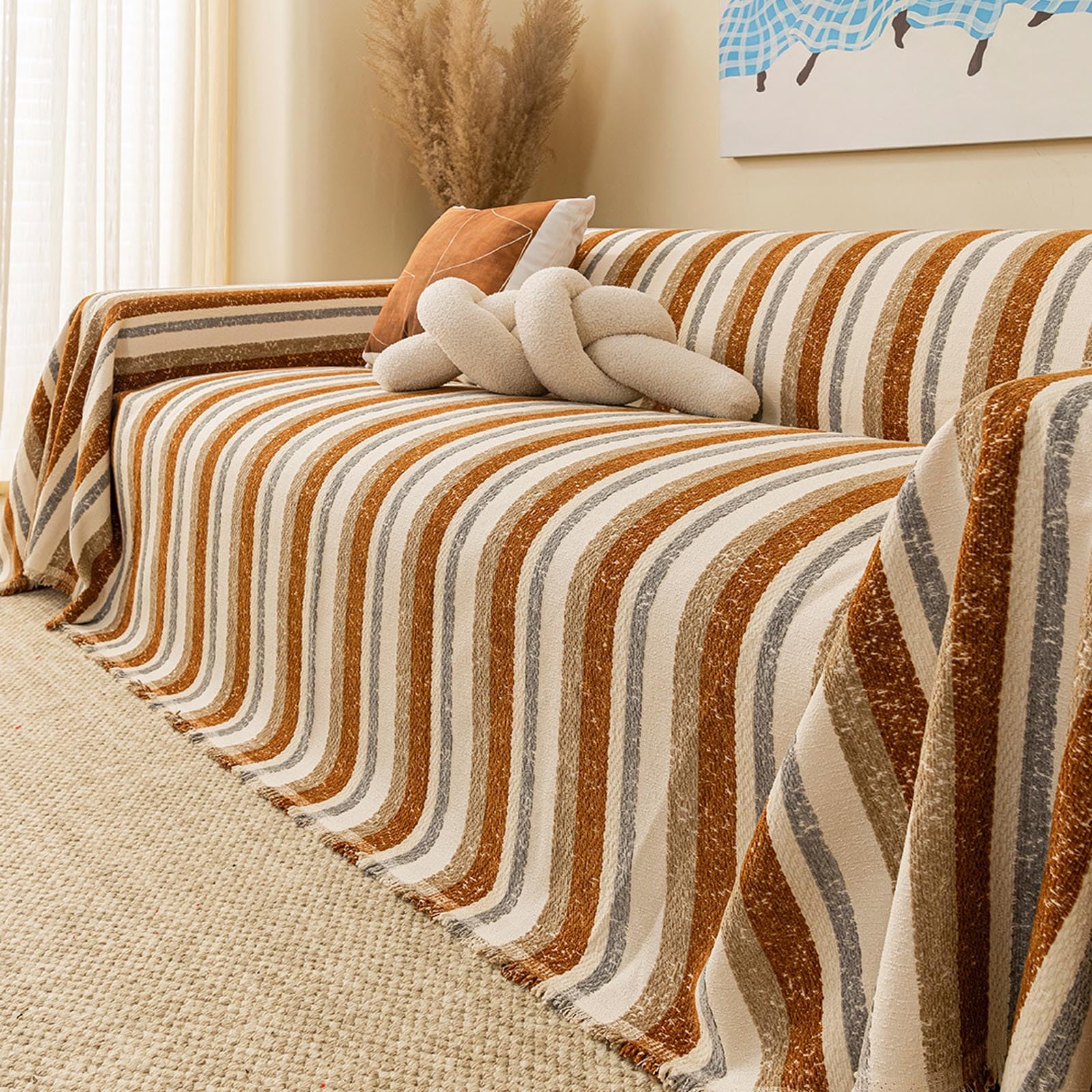 Housse de canape en chenille douce et respirante pour proteger votre causeuse de salon