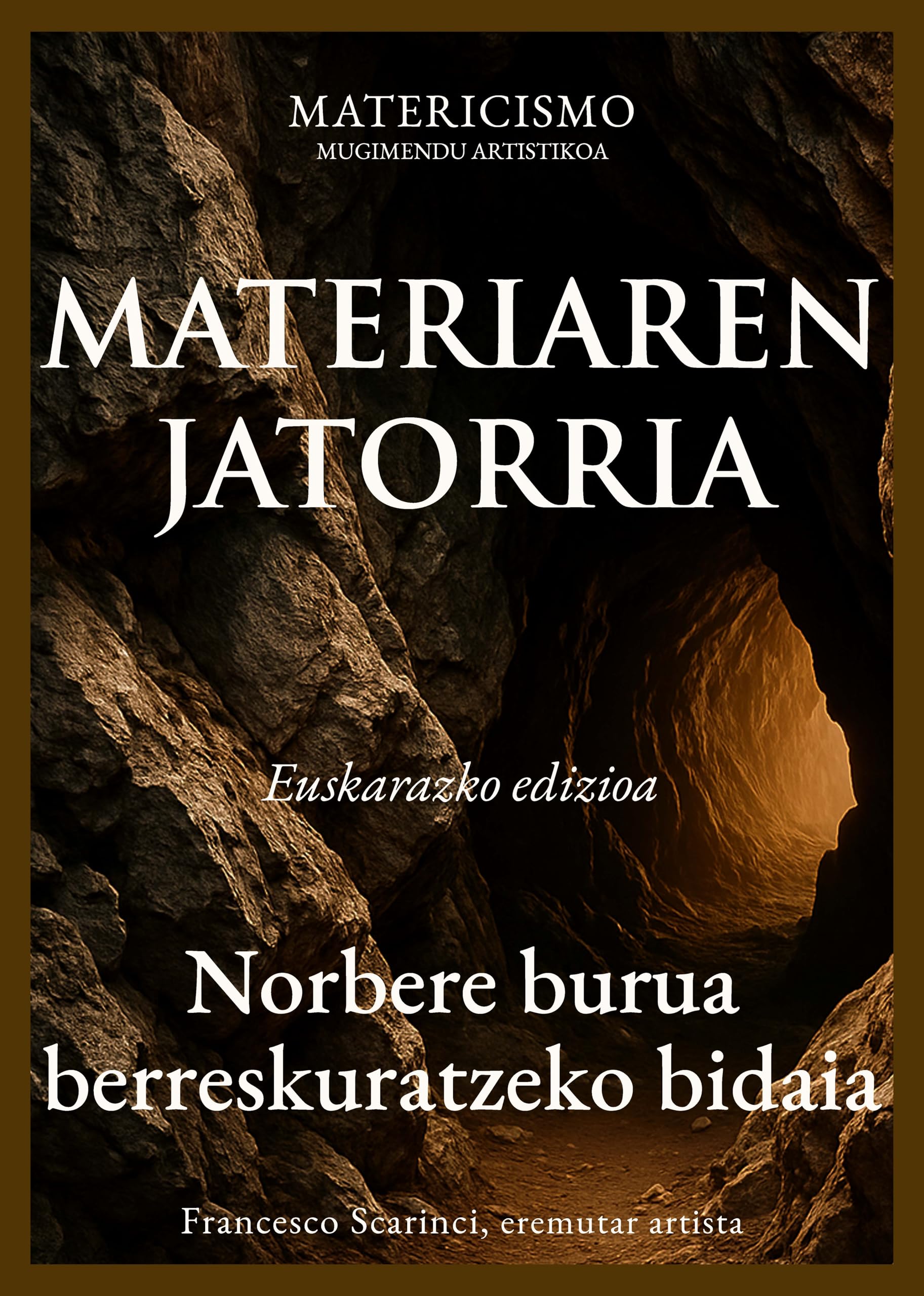 Livre MATERIAREN JATORRIA en basque pour le développement personnel et la quête de soi