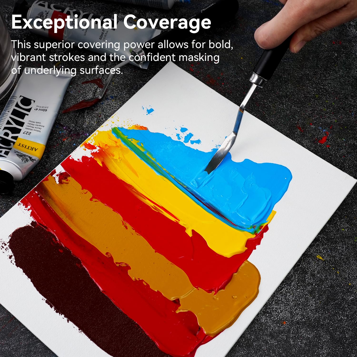 MEEDEN Professional Acrylic Paint Set - Artist Grade Acrylic Paints - View #3