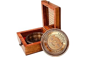 Engraved Scout Oath Compass in wood Box for Eagle Scouts - Scout...
