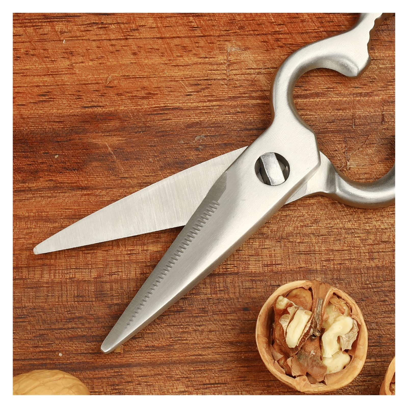 Forbici da cucina Forbici da cucina multifunzionali Forbici in Acciaio INOX lavabili Noce Osso di Pollo (Forbici staccabili) (Forbici staccabili Q)