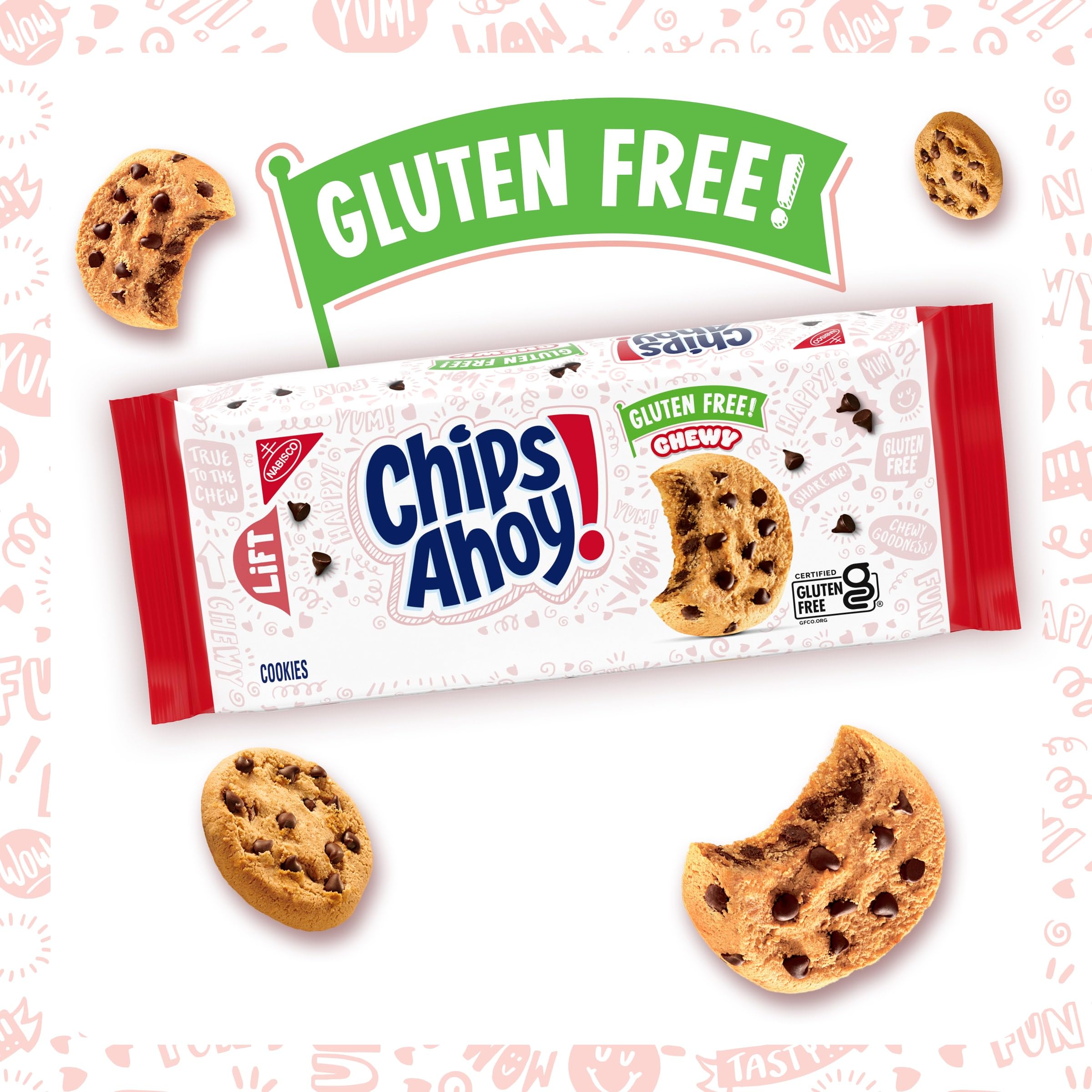 CHIPS AHOY Chewy Gluten Free Fudgy Chocolate Chip Cookies 9 75 oz — view 5
