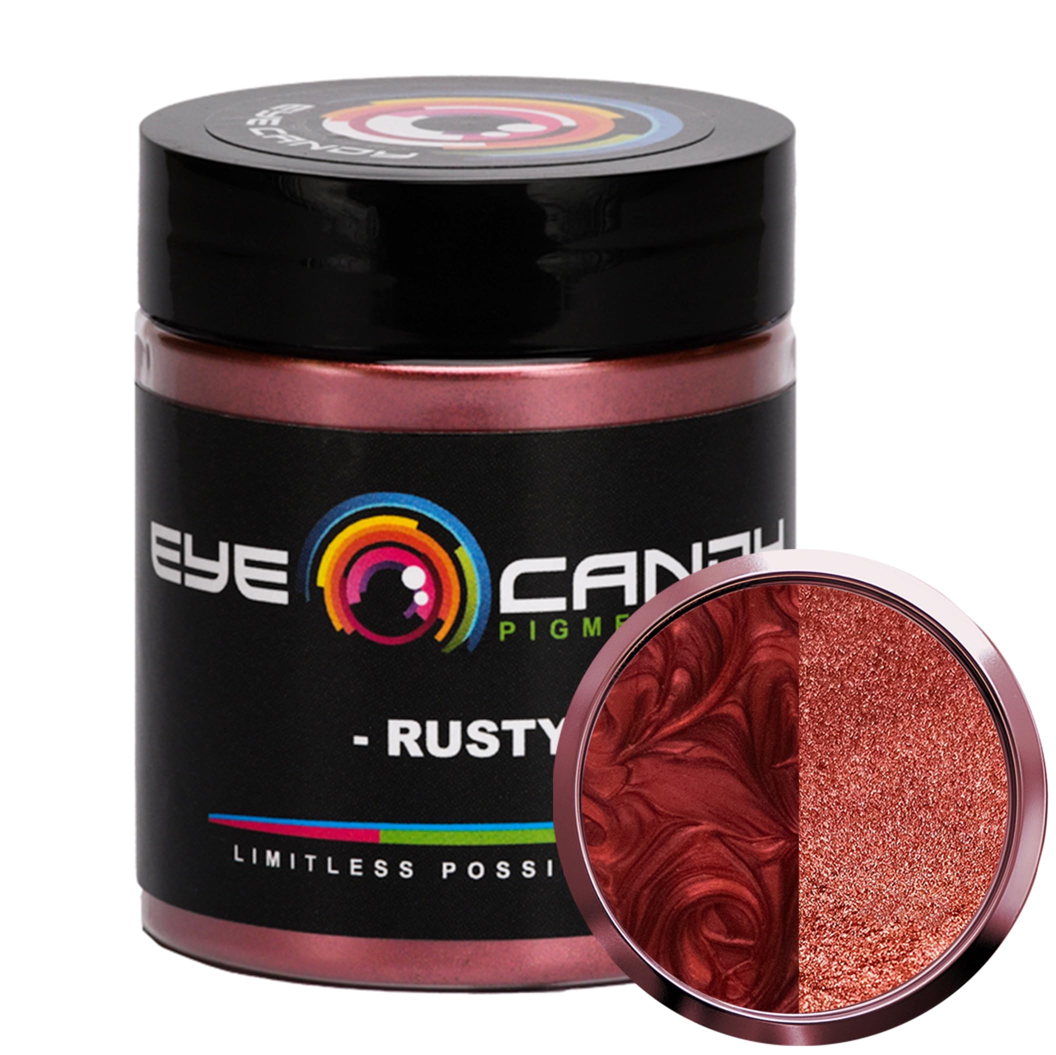 Mica Powder Pigment “Rusty” (25g) Multipurpose DIY Arts and Crafts Additive | Natural Bath Bombs, Resin, Paint, Epoxy, Soap, Nail Polish, Lip Balm (Rusty, 25G)